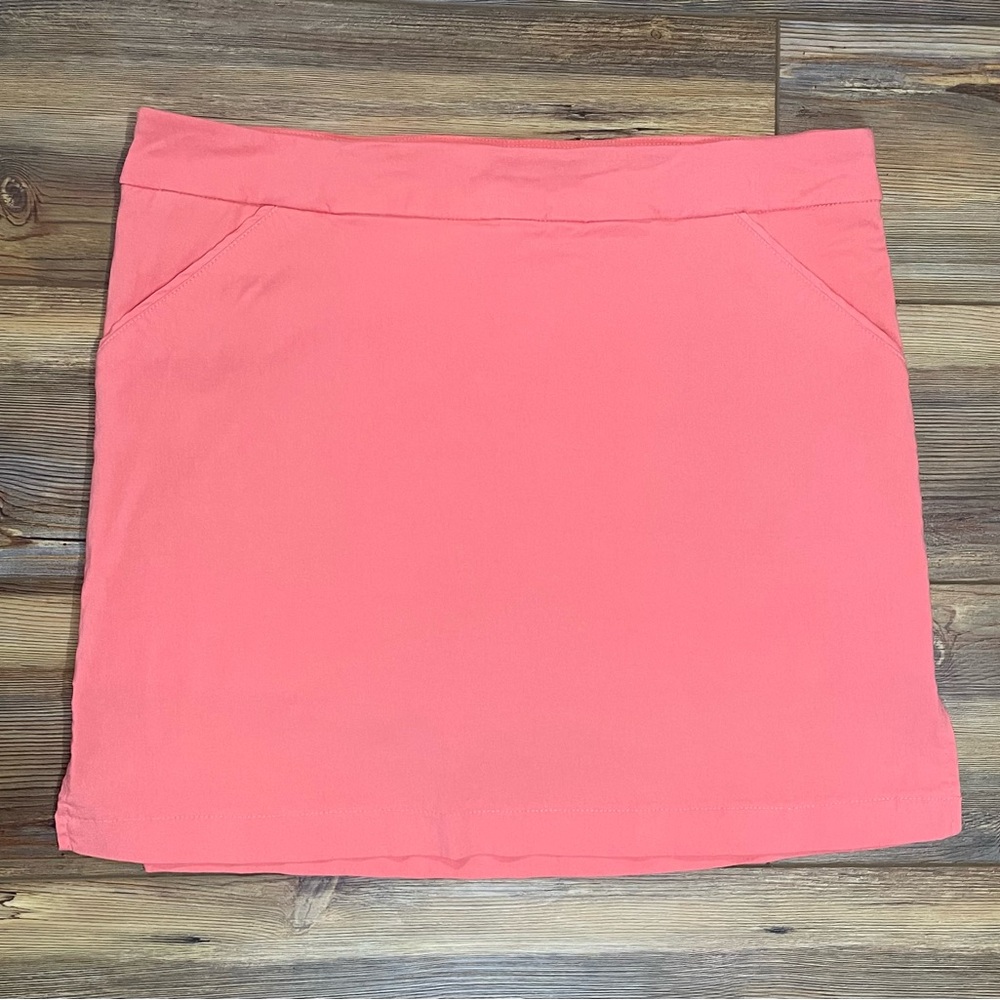 Coral Bay Golf Women's Peach Skorts Size 14 Stretch Straight Pockets